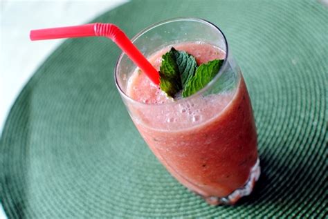 Watermelon Smoothie With Pineapple And Mint Peanut Butter Fingers