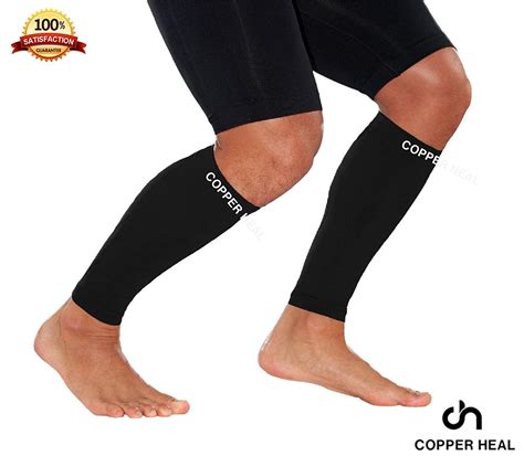 Calf Copper Compression Sleeves By Copper Heal 1 Pair For Exercise