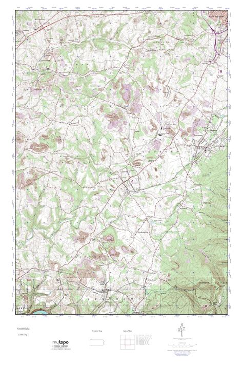 Mytopo Smithfield Pennsylvania Usgs Quad Topo Map