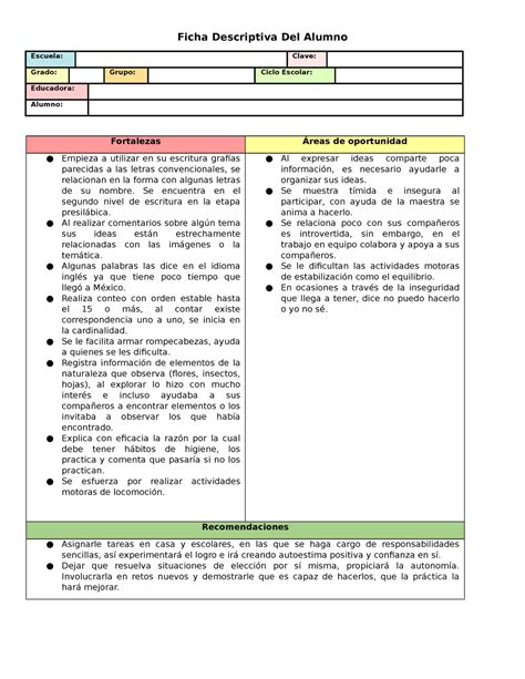 Carta Descriptiva Escolar Ejemplos Image To U