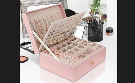 Chelory Jewellery Box Organiser For Women Girls Layer Large