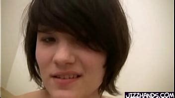 Cute Brunette Handles Cock For Fist Time XVIDEOS