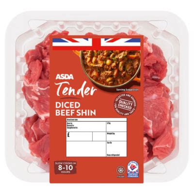 ASDA Tender Diced Beef Shin HelloSupermarket