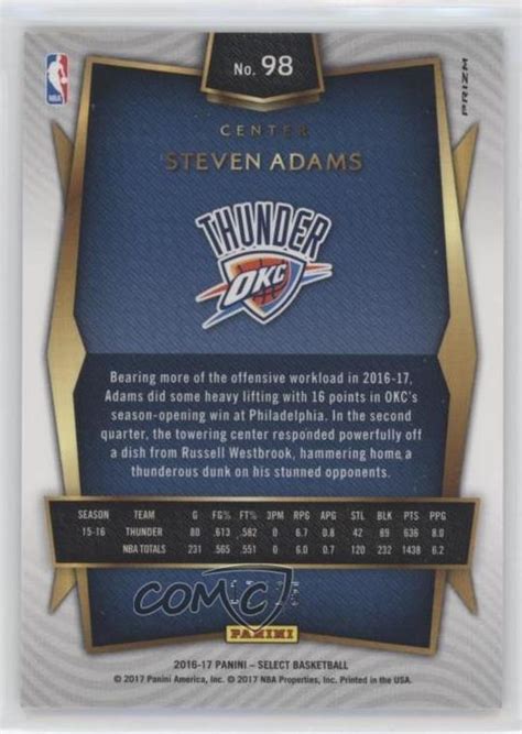 Panini Select Concourse Tie Dye Prizm Steven Adams Ebay