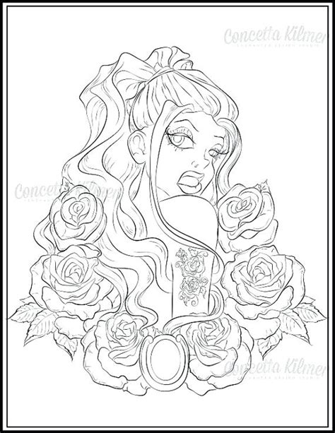 Adult Tattoo Coloring Pages At Free Printable