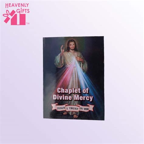 Chaplet of Divine Mercy - Prayer Card - Heavenly Gifts USA