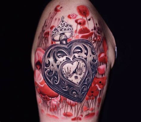 Heart Locket tattoo by Ben Ochoa | Post 16906