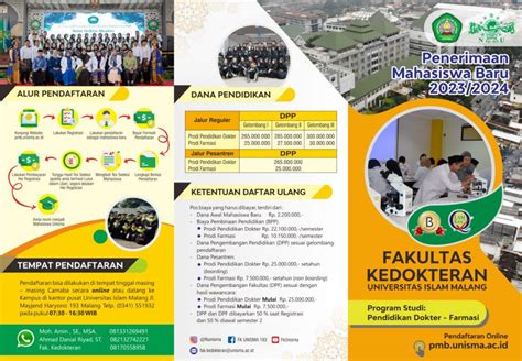 Brosur Penerimaan Mahasiswa Baru Fakultas Kedokteran Universitas Islam