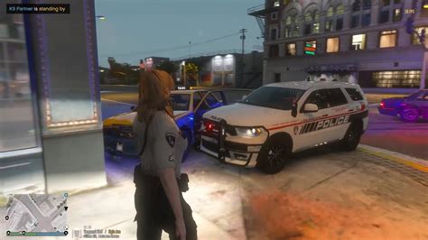 Gta 5 Lspdfr Playing As Female Los Santos City K9 Patrol Alleyway