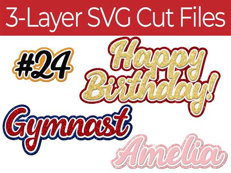 Layered Font Svg Multi Layer Alphabet Svg Fonts For Cricut Etsy