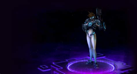 Skins Of Tracer Psionic Storm Heroes Of The Storm