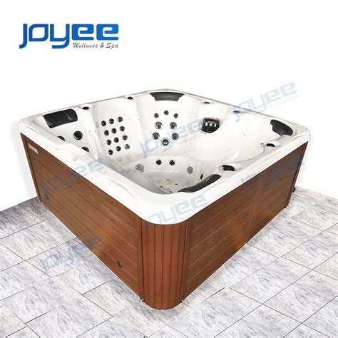 Joyee 6 Person Massage Bath Whirlpool Large Outdoor Waterfall Spa Hot Tub Pool Hydro Massage