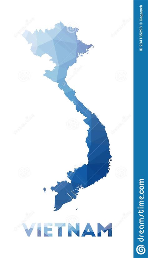 Low Poly Map Of Vietnam Stock Vector Illustration Of Banner 234135293