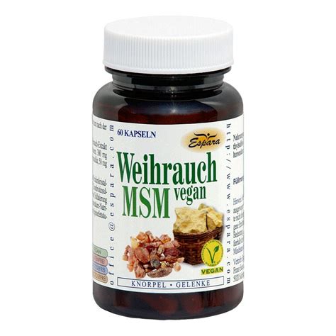 Weihrauch Msm Vegan Kapseln 60 Stk Günstig Bei Apothekeat