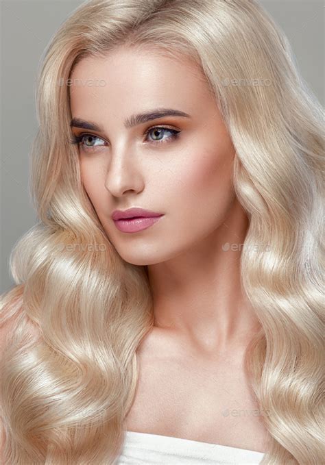 Blonde Hair Glamour Woman Natural Beauty Stock Photo By Kiraliffe