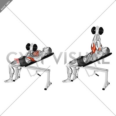 Incline Close Grip Dumbbell Press