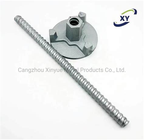 D15 17 Hot Rolled Steel Rebar Steel Coil Rod Threaded Rod And Formwork Tie Rod With Wing Nut For
