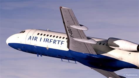 Air Liberte [F-GDUT] Justflight Fokker 28 MK2000 for Microsoft Flight ...