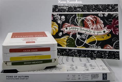 Stampin Up Fond Of Autumn Creative Stamping Designs