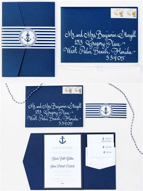 25 Nautical Wedding Invitations You Love To Try Wohh Wedding