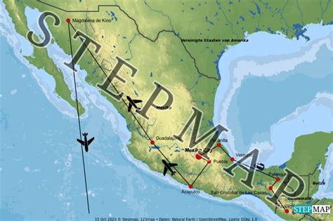 Stepmap Mexiko Landkarte F R Welt