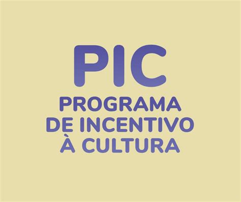 FCC Fundação Catarinense de Cultura Programa de Incentivo à Cultura