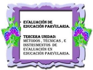 Evaluacion Parvularia Ppt