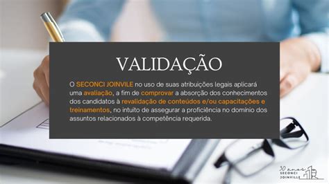 Reaproveitamento E Validade De Curso Conforme NOVA NR01 Seconci Joinville