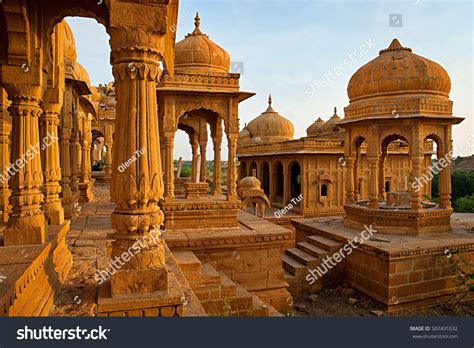 Royal Cenotaphs Historic Rulers Known Jaisalmer Stock Photo Edit Now