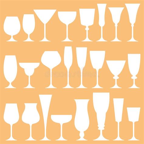 Vector Set Of Wine Glass Stock Vector Illustration Of Glassware 41367612