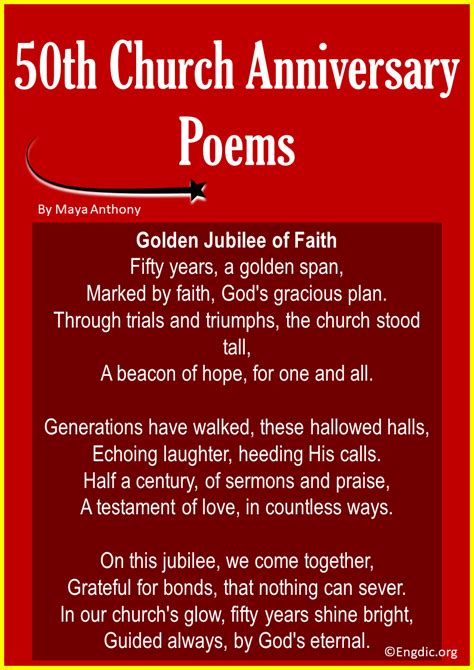 10 Best Poems for Church Anniversary (Spiritual & Inspirational) - EngDic