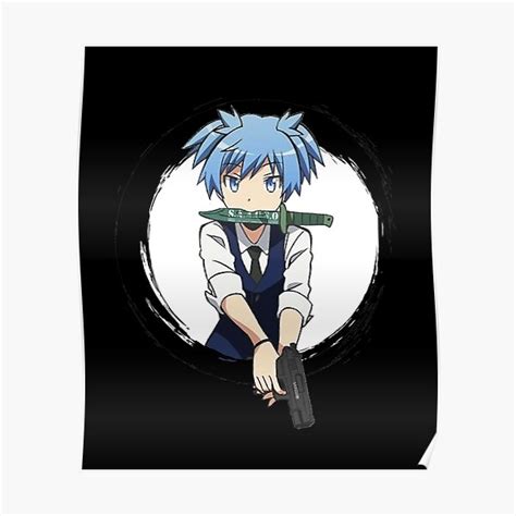 Poster Anime Assassination Classroom Green Korosensei Shiota Nagisa