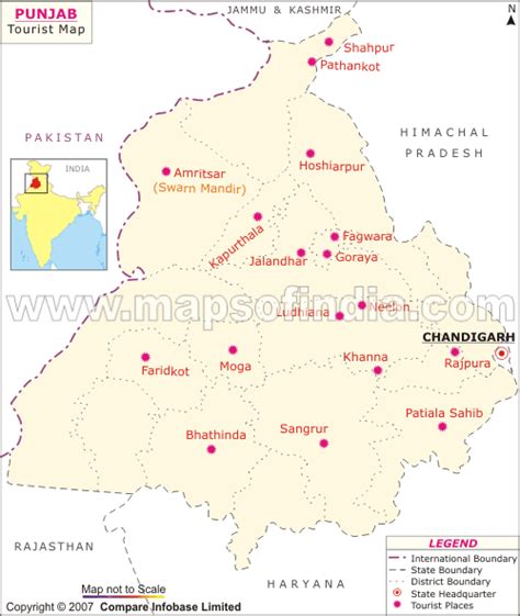 Punjab Map, Map of Punjab India, India Maps, Maps India, Maps of India ...