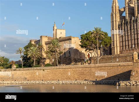 Palma De Mallorca Spain The Palau Reial De L Almudaina Royal Palace