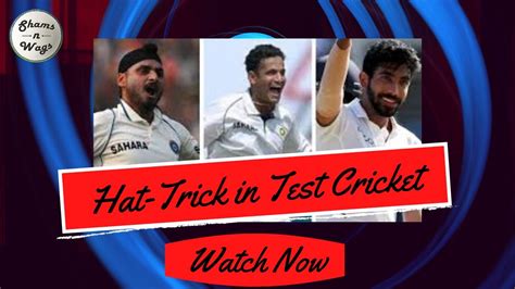 Hat Trick By Indians In Test Cricketfirst Over Hat Trick Harbhajan