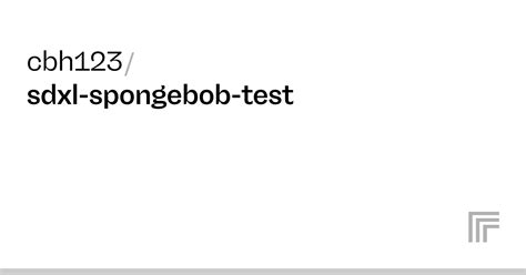 Cbh123 Sdxl Spongebob Test Run With An API On Replicate