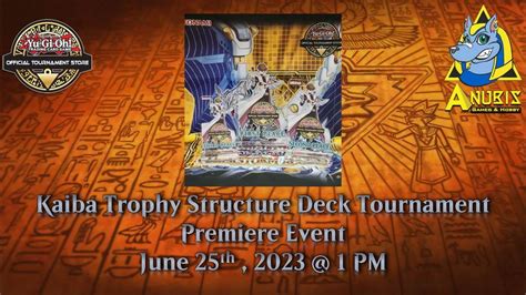 Yu-Gi-Oh! Kaiba Trophy Structure Deck Tournament, Anubis Games & Hobby ...