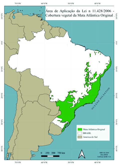 Mapa Proje O Da Rea Original Da Mata Atl Ntica No Brasil Fonte