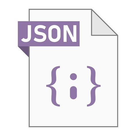 Premium Vector Modern Flat Design Of Json File Icon For Web