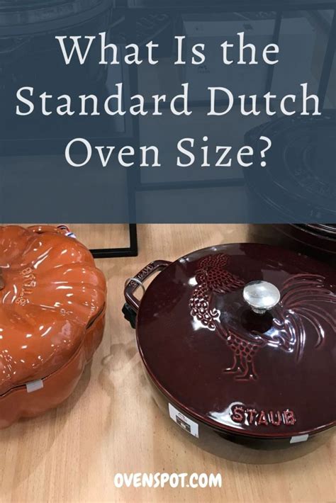 Dutch Oven Size Chart