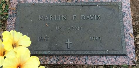 Marlin Franklin Davis 1933 1983 Find A Grave Memorial