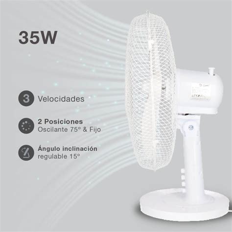 Ventilador Sobremesa Macomia Blanco W Gsc