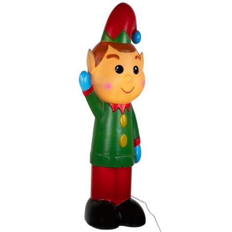 Northlight 40 Lighted Retro Style Blow Mold Elf Outdoor Christmas