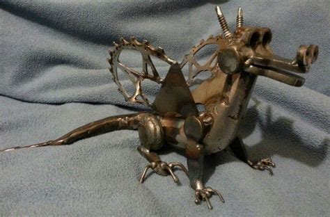 Tig Welded Dragon Made From Scrap Metal Scrap Metal Art Metal Sculpture Metal Design