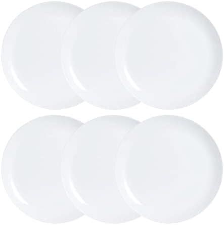 Lot De Assiettes Plates En Porcelaine V Ritable Mm Blanc