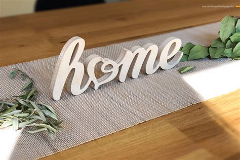 Wooden 'home' Sign Home Love Sign Home Letters Sign | Etsy