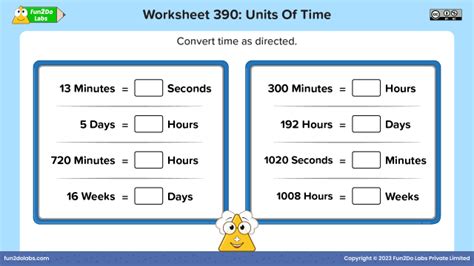 Time Conversions Fun2do Labs Worksheets Library