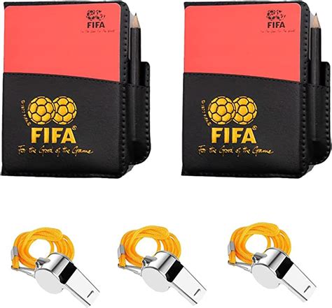 Tashce 2 Pack Set D Arbitrage De Football Carte D Arbitre Sports 3