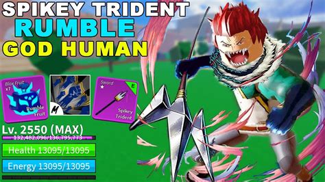 H C Combo Fan Spikey Trident God Human Blox Fruit Tr Th Nh Katakuri