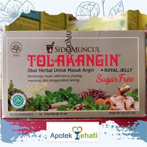 Jual TOLAK ANGIN SIDOMUNCUL PLUS ROYAL JELLY SUGAR FREE BEBAS GULA